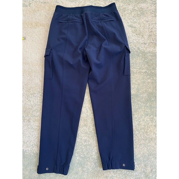 Athleta Endless High Rise Cargo Pants Women's Size 12 Navy - Picture 2 of 7